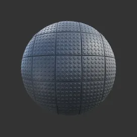 City street pavement tactile dots